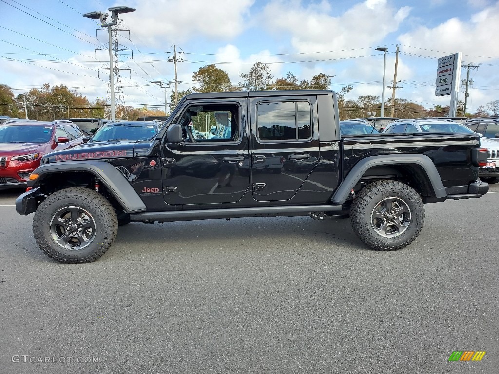 Black 2021 Jeep Gladiator Rubicon 4x4 Exterior Photo #139916517
