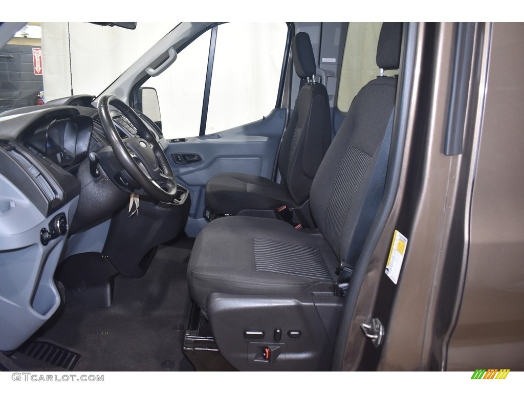 Charcoal Black Interior 2017 Ford Transit Wagon XLT 350 MR Long Photo #139916538