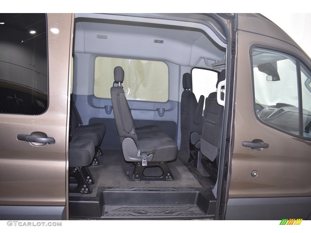 Charcoal Black Interior 2017 Ford Transit Wagon XLT 350 MR Long Photo #139916577
