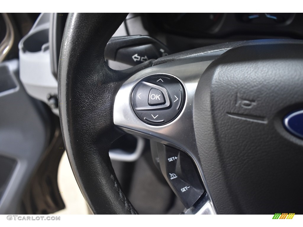 2017 Ford Transit Wagon XLT 350 MR Long Charcoal Black Steering Wheel Photo #139916757