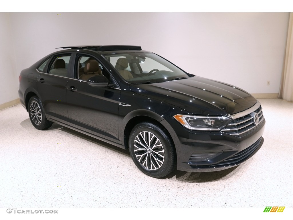 2019 Jetta SEL - Black / Dark Beige photo #1