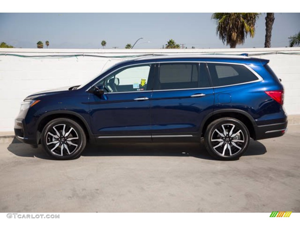 2019 Pilot Touring AWD - Obsidian Blue Pearl / Gray photo #8