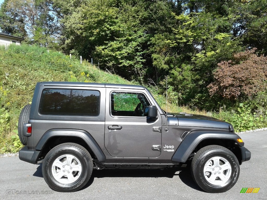 Granite Crystal Metallic 2021 Jeep Wrangler Sport 4x4 Exterior Photo #139920453