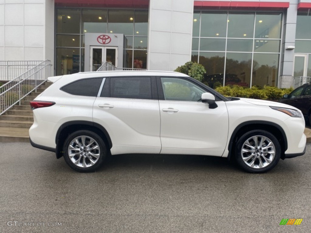 2021 Highlander Limited AWD - Blizzard White Pearl / Harvest Beige photo #8