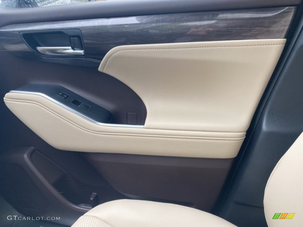 2021 Toyota Highlander Limited AWD Harvest Beige Door Panel Photo #139920876