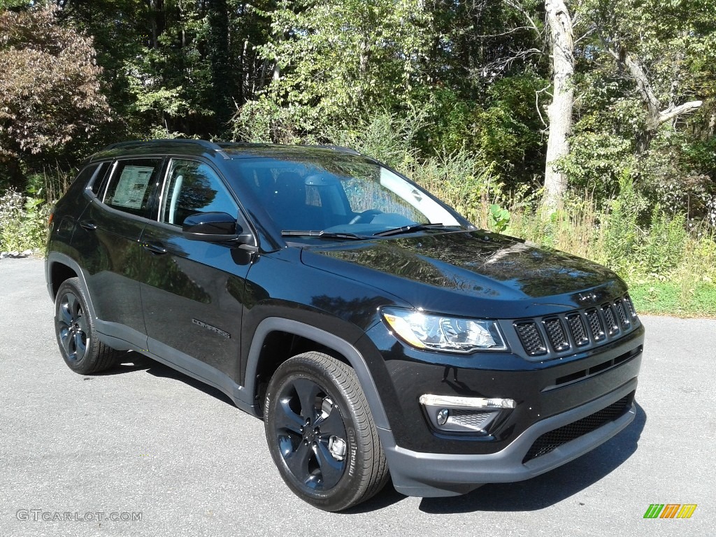 Diamond Black Crystal Pearl 2021 Jeep Compass Altitude 4x4 Exterior Photo #139921983