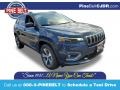2021 Slate Blue Pearl Jeep Cherokee Limited 4x4  photo #1