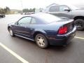 2001 True Blue Metallic Ford Mustang V6 Coupe  photo #13