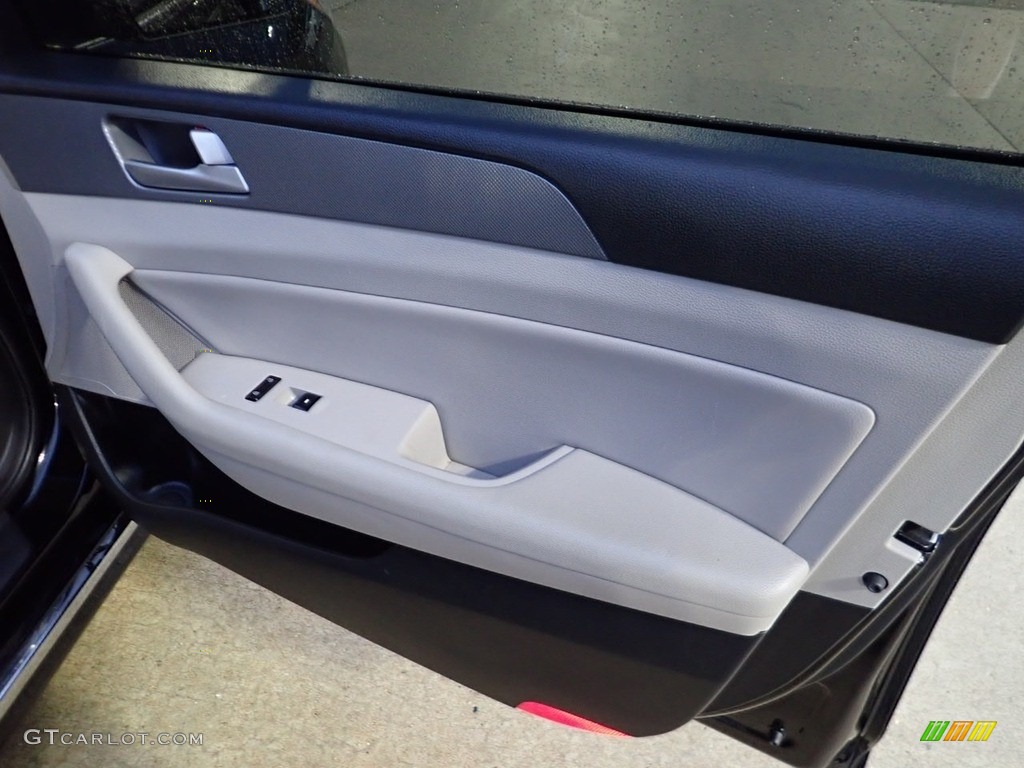 2016 Sonata Hybrid SE - Eclipse Black / Gray photo #13