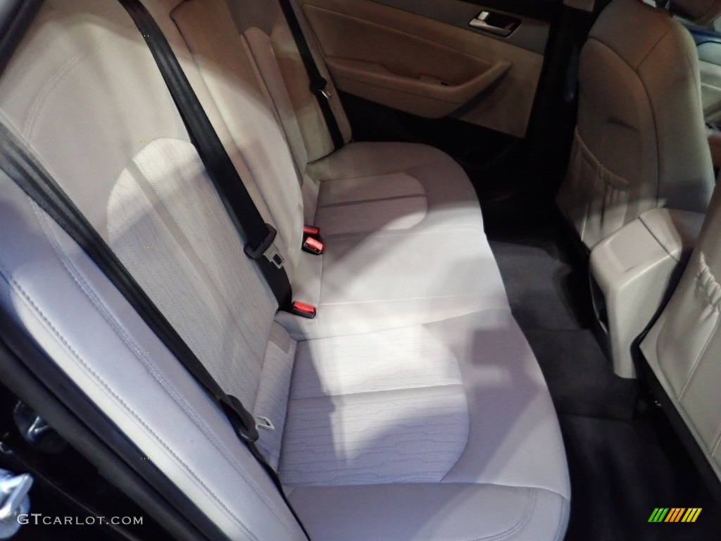 2016 Sonata Hybrid SE - Eclipse Black / Gray photo #14