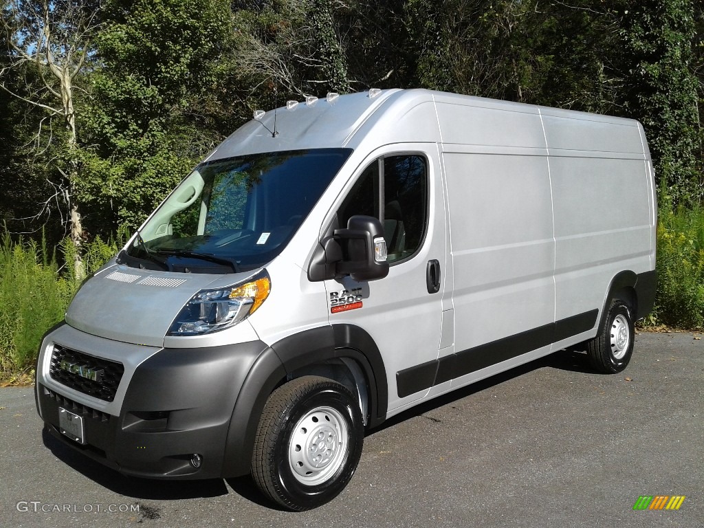 Bright Silver Metallic 2021 Ram ProMaster 2500 High Roof Cargo Van Exterior Photo #139923321