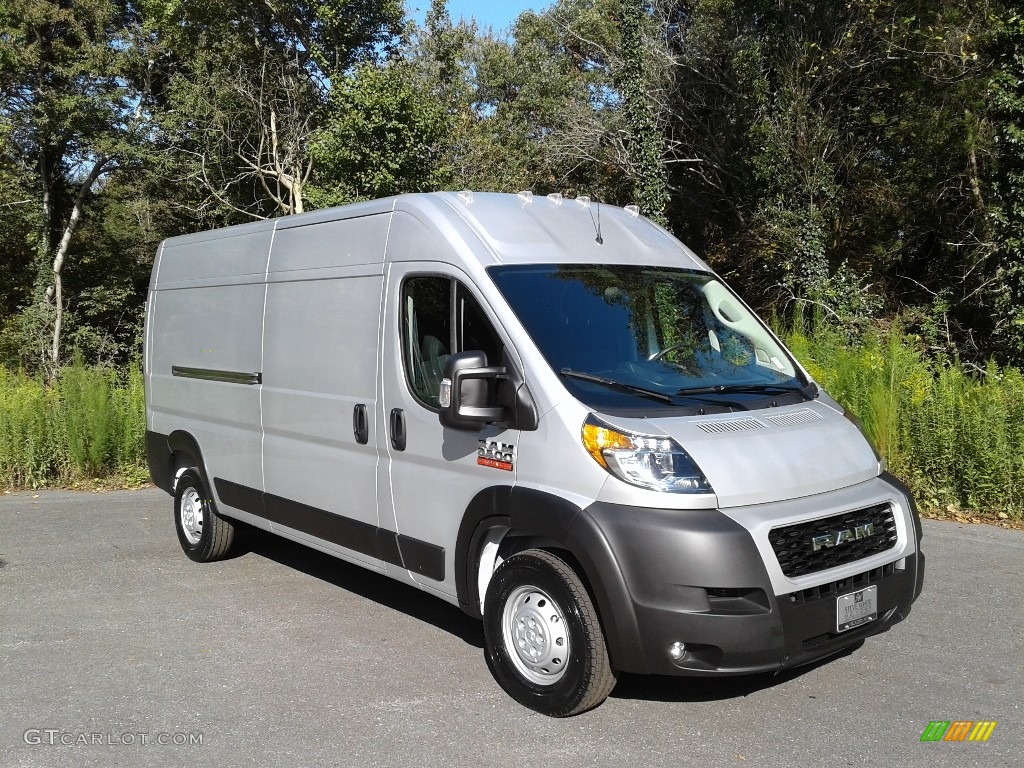 Bright Silver Metallic 2021 Ram ProMaster 2500 High Roof Cargo Van Exterior Photo #139923363