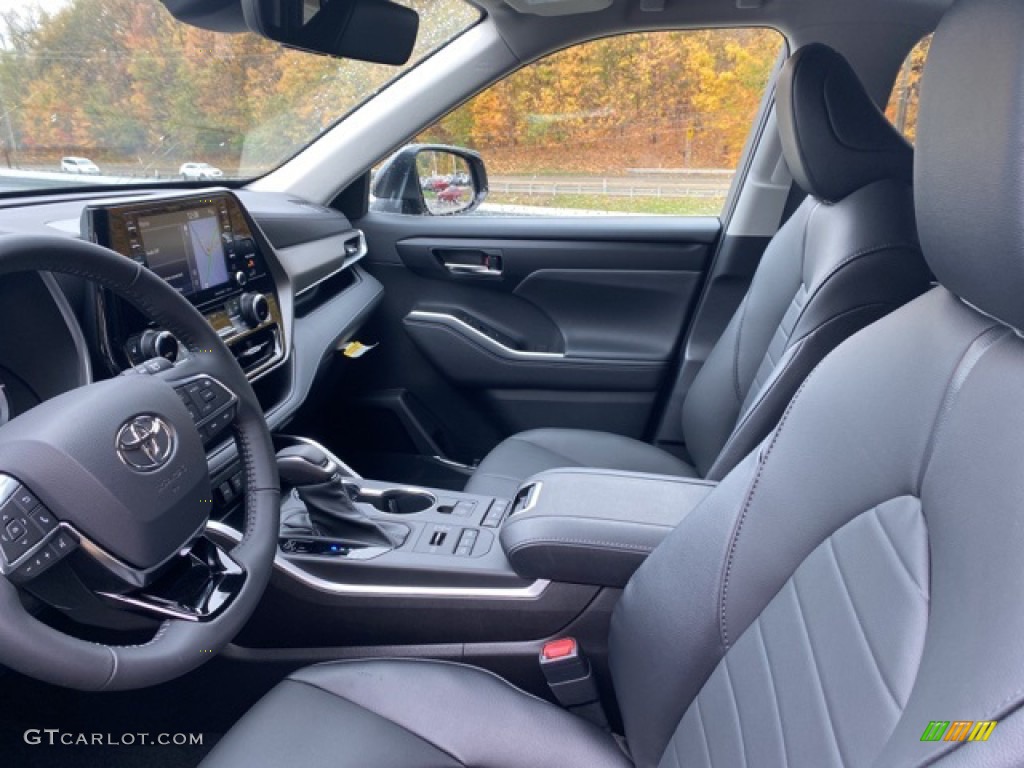 Black Interior 2021 Toyota Highlander XLE AWD Photo #139928527