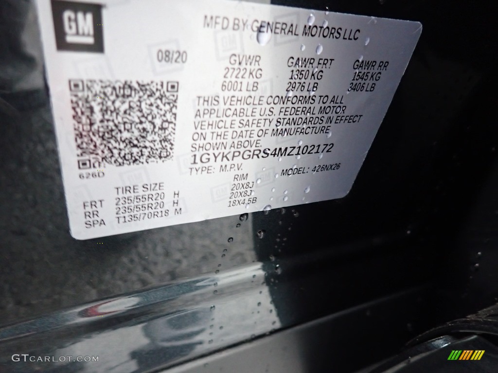 2021 XT6 Sport AWD - Shadow Metallic / Jet Black photo #13