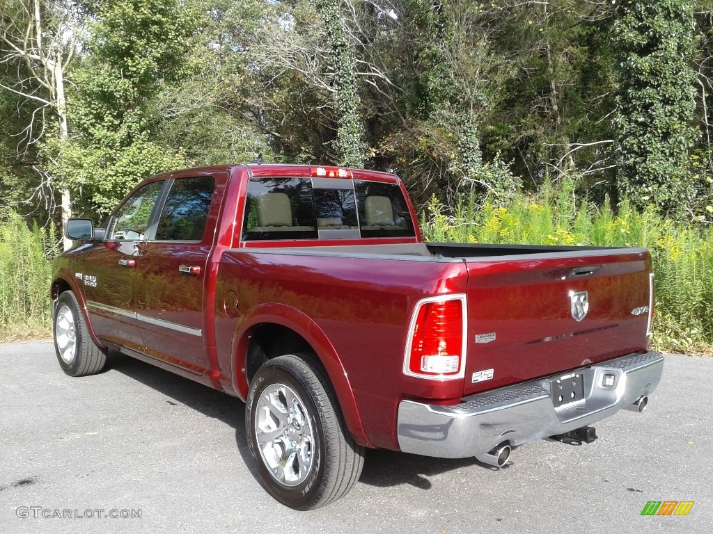 2017 1500 Laramie Crew Cab 4x4 - Delmonico Red Pearl / Canyon Brown/Light Frost Beige photo #10