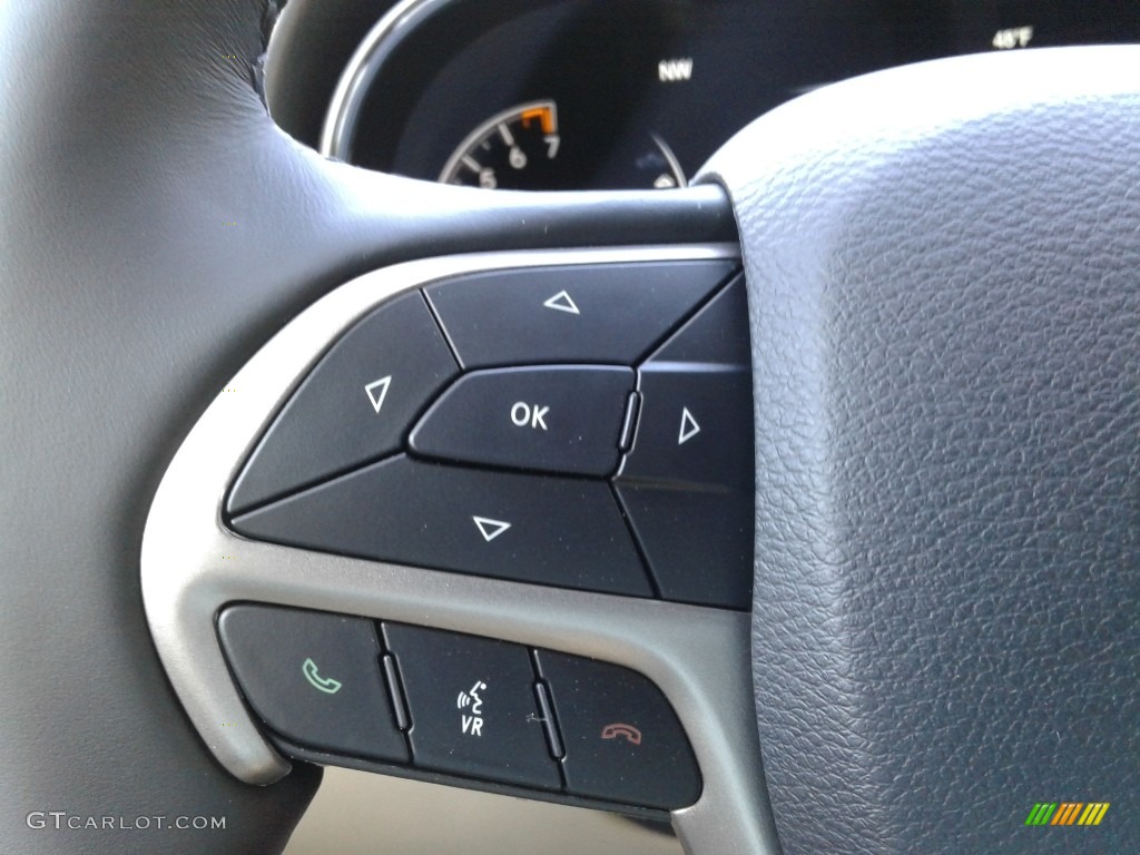 2021 Jeep Grand Cherokee Limited 4x4 Light Frost Beige/Black Steering Wheel Photo #139932331