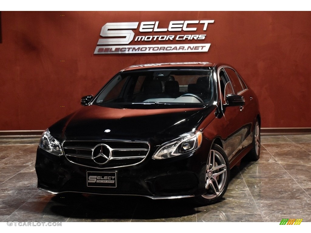 2014 E 550 4Matic Sedan - Black / Black photo #1