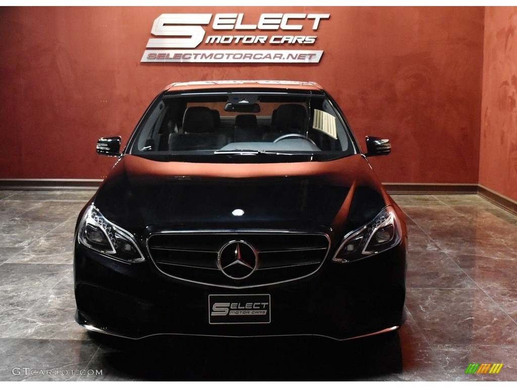 2014 E 550 4Matic Sedan - Black / Black photo #2