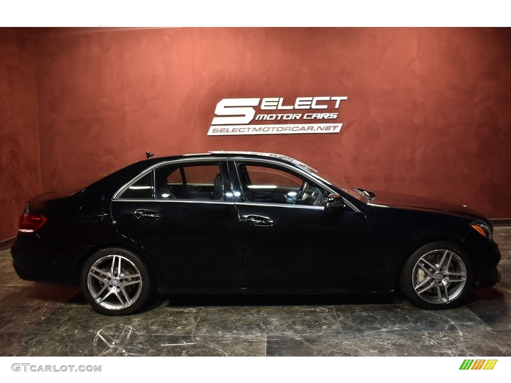 2014 E 550 4Matic Sedan - Black / Black photo #3
