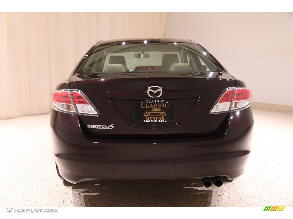 2010 MAZDA6 i Touring Sedan - Black Cherry Metallic / Beige photo #17