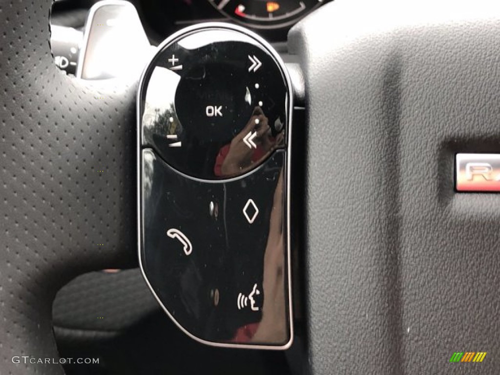 2020 Land Rover Range Rover Velar R-Dynamic S Ebony/Ebony Steering Wheel Photo #139933060