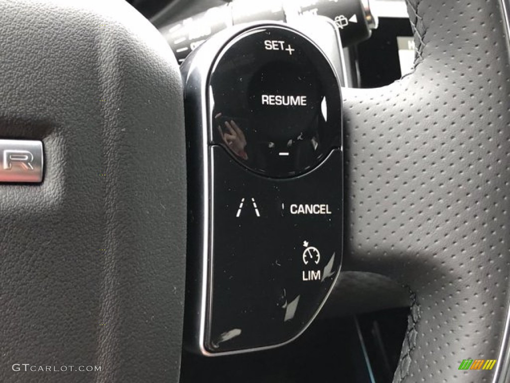 2020 Land Rover Range Rover Velar R-Dynamic S Ebony/Ebony Steering Wheel Photo #139933078