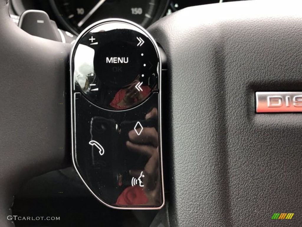 2020 Land Rover Discovery Landmark Edition Ebony Steering Wheel Photo #139933657