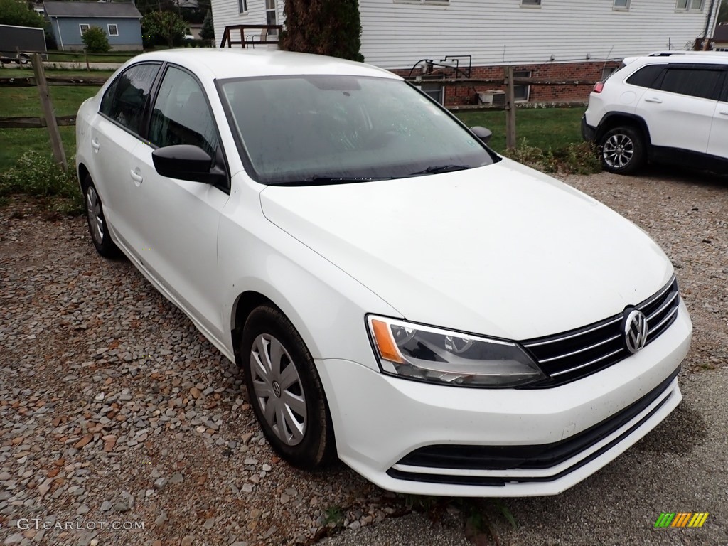 2015 Jetta S Sedan - Pure White / Titan Black photo #11