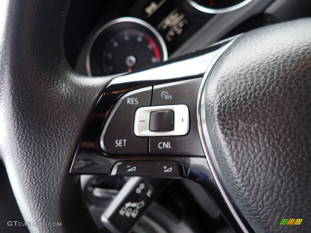 2015 Volkswagen Jetta S Sedan Titan Black Steering Wheel Photo #139934014