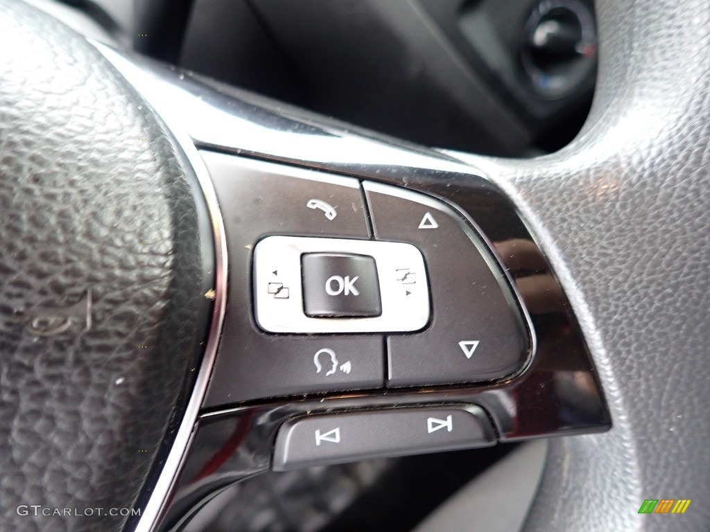 2015 Volkswagen Jetta S Sedan Titan Black Steering Wheel Photo #139934041
