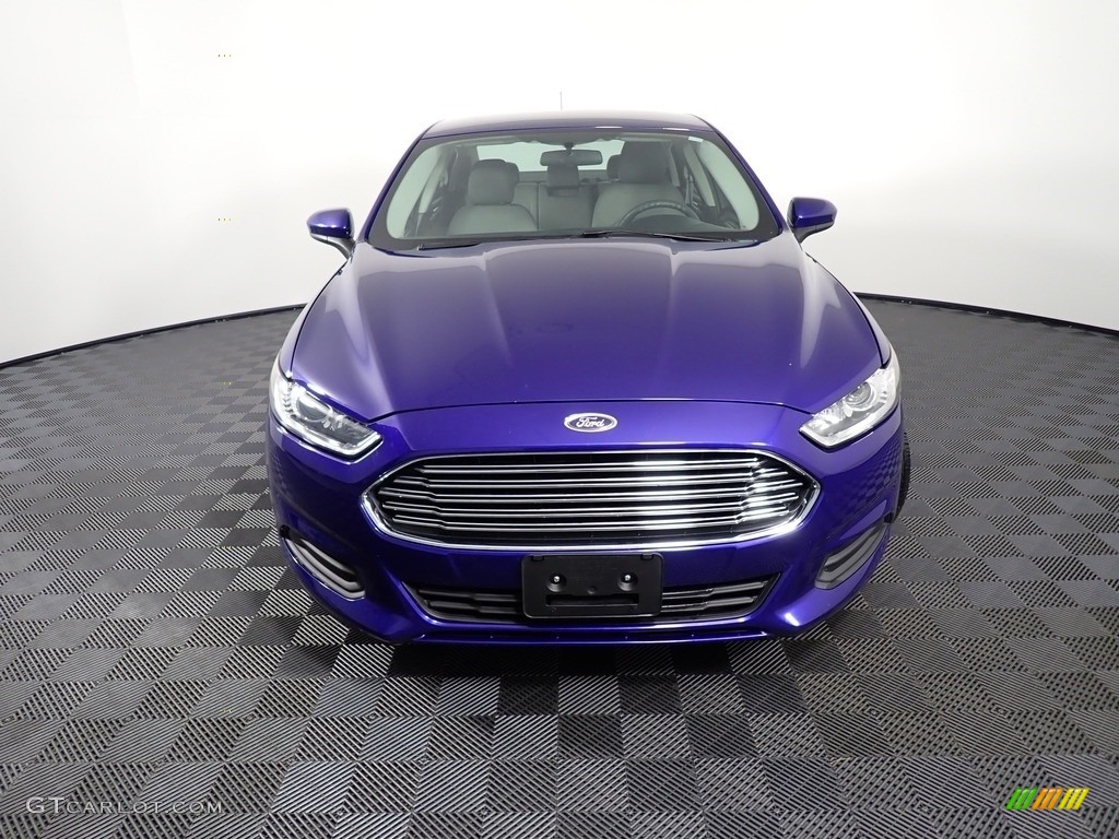 2016 Fusion S - Deep Impact Blue Metallic / Medium Earth Gray photo #5