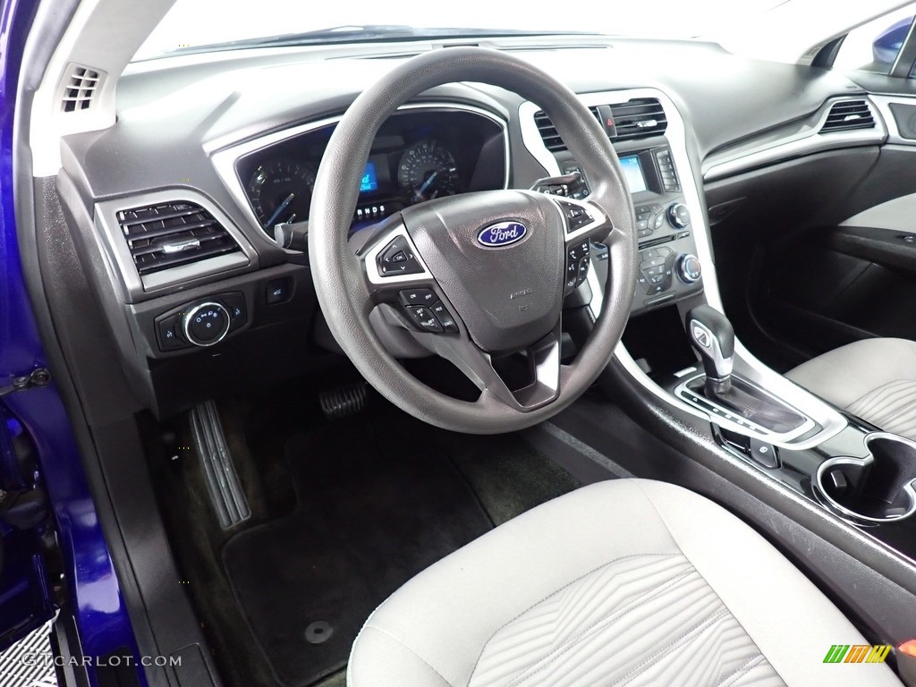 2016 Fusion S - Deep Impact Blue Metallic / Medium Earth Gray photo #28