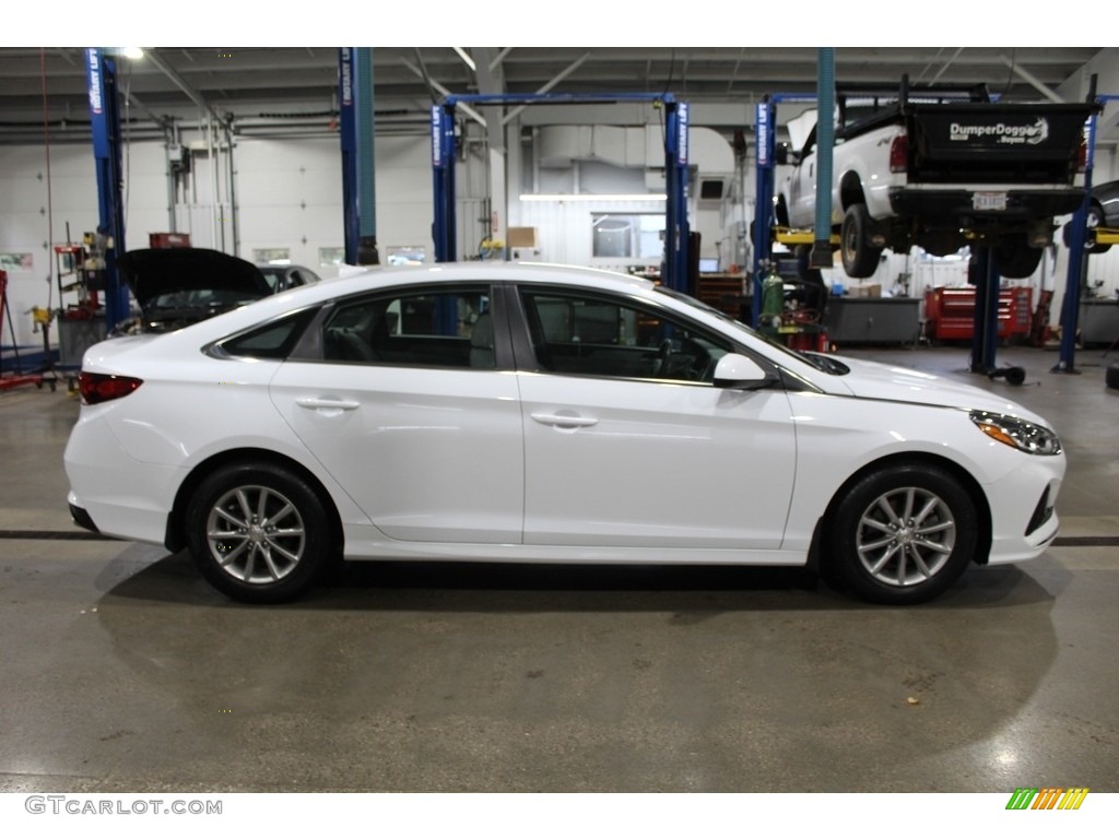 Quartz White Pearl 2018 Hyundai Sonata Eco Exterior Photo #139935146