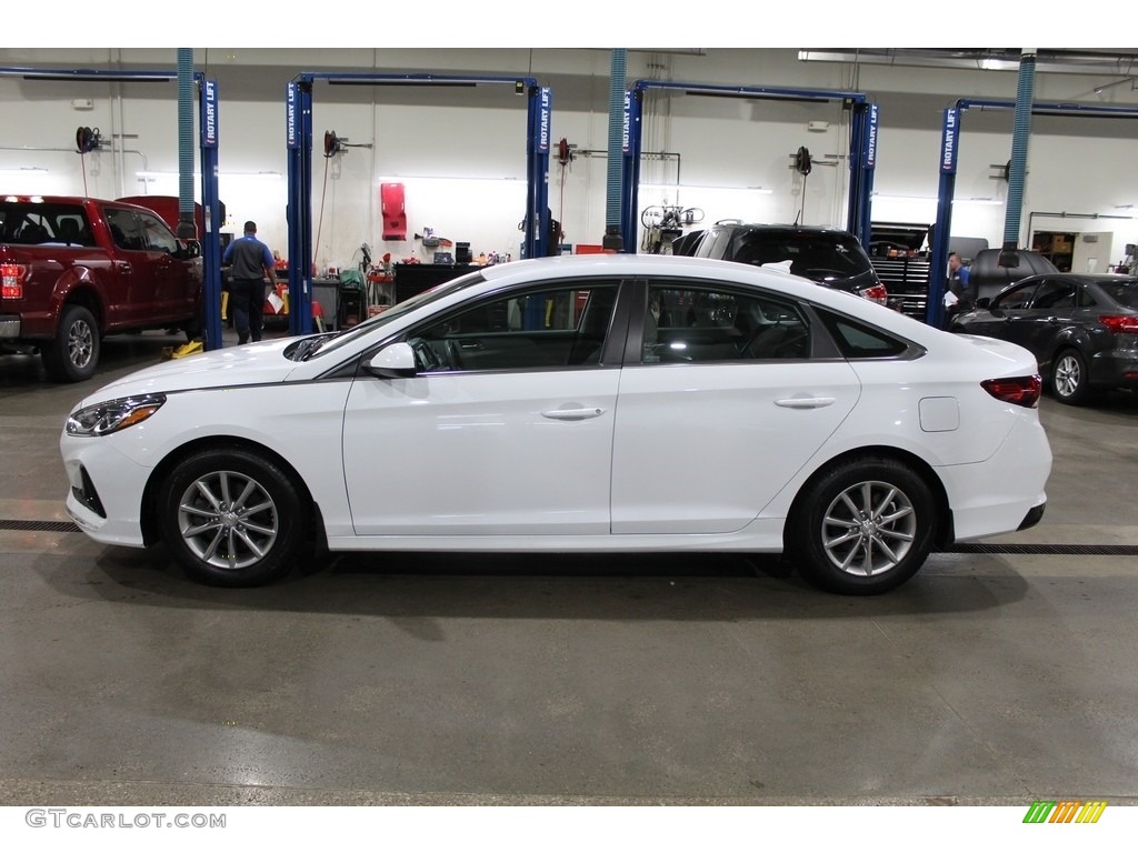 Quartz White Pearl 2018 Hyundai Sonata Eco Exterior Photo #139935182