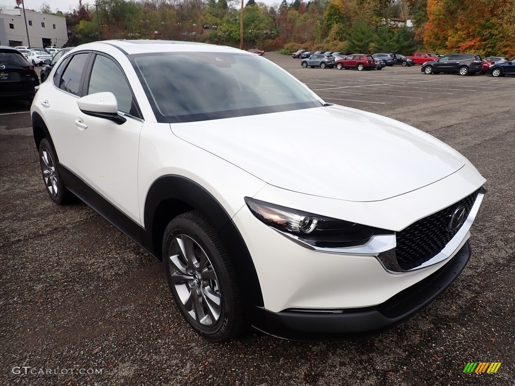 2021 CX-30 Preferred AWD - Snowflake White Pearl Mica / Black photo #3