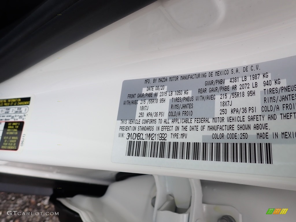 2021 Mazda CX-30 Preferred AWD Color Code Photos