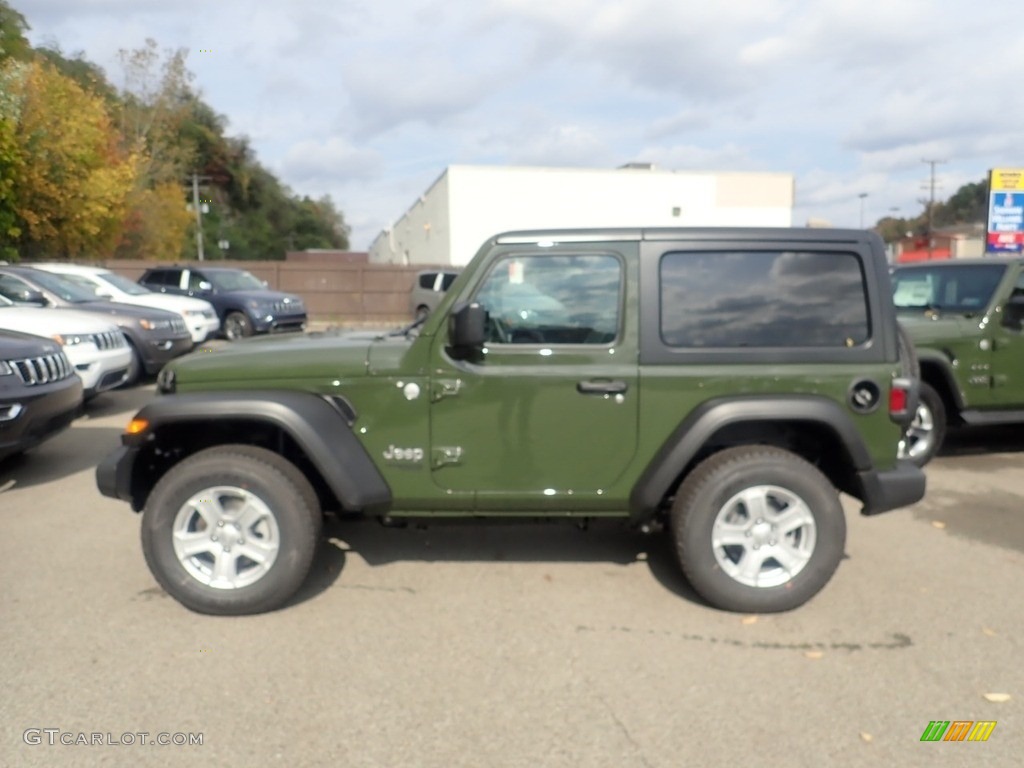 Sarge Green 2021 Jeep Wrangler Sport 4x4 Exterior Photo #139937358