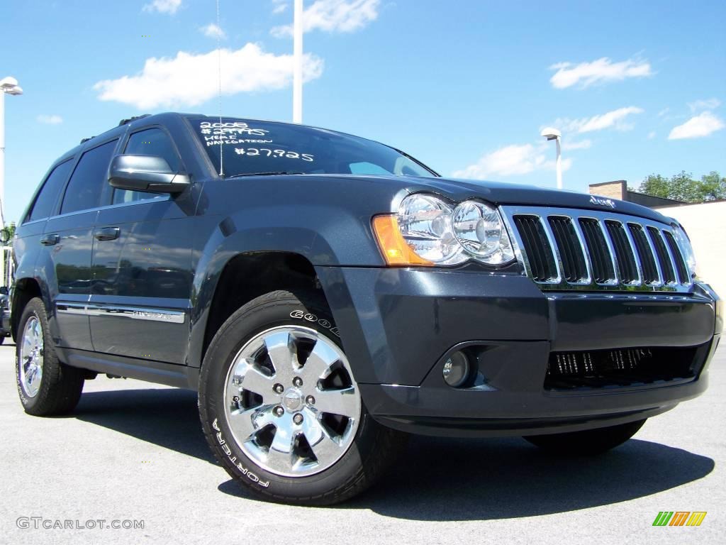 2008 Grand Cherokee Limited 4x4 - Steel Blue Metallic / Dark Slate Gray/Light Graystone photo #1