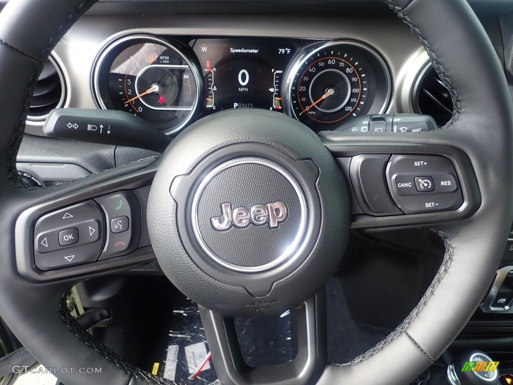 2021 Jeep Wrangler Sport 4x4 Heritage Tan/Black Steering Wheel Photo #139937652