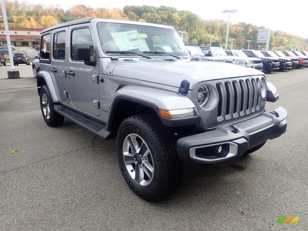 2021 Wrangler Unlimited Sahara 4x4 - Billet Silver Metallic / Black photo #3