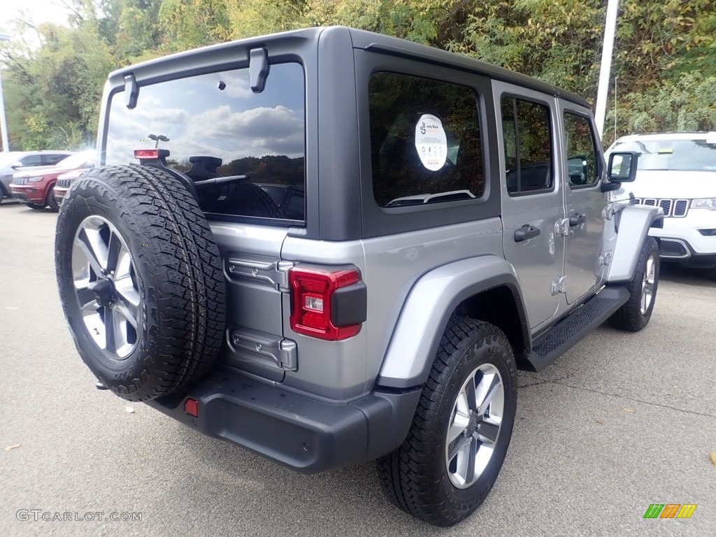 2021 Wrangler Unlimited Sahara 4x4 - Billet Silver Metallic / Black photo #5