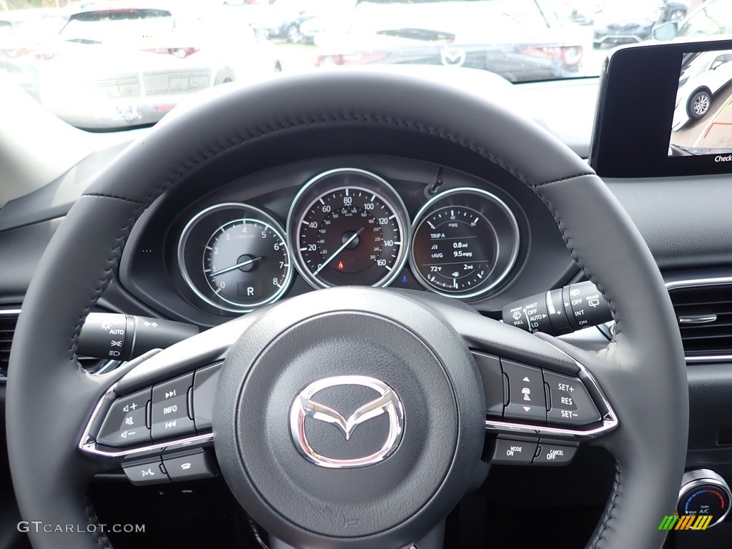 2021 Mazda CX-5 Sport AWD Black Steering Wheel Photo #139939107