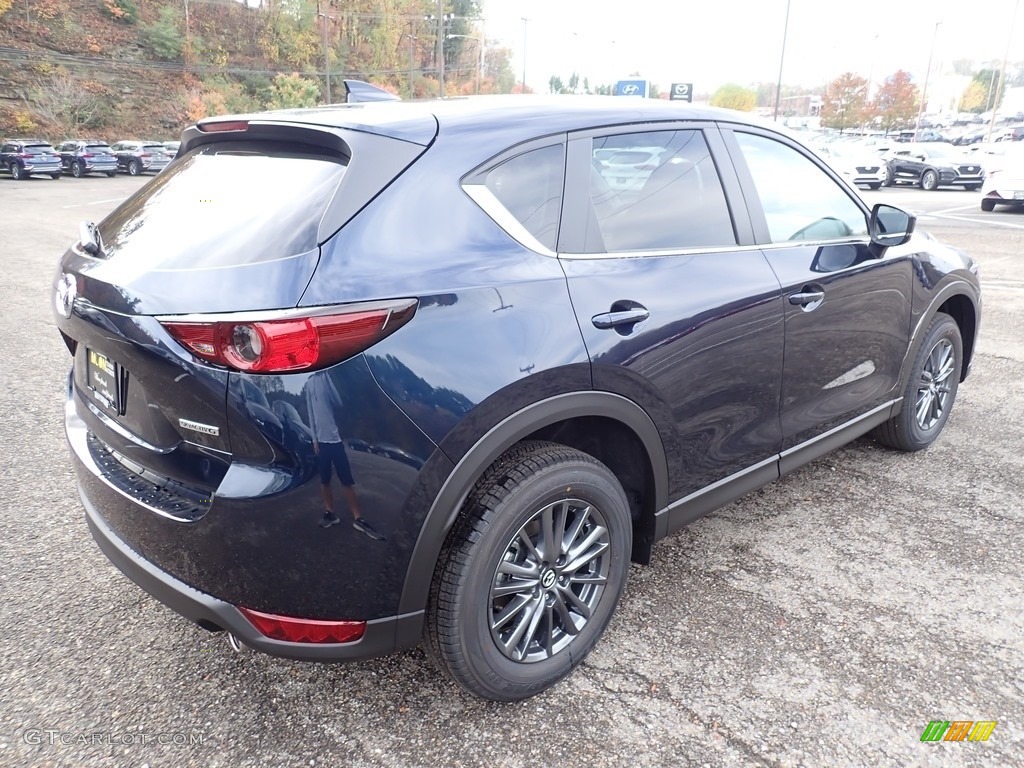 2021 CX-5 Touring AWD - Deep Crystal Blue Mica / Black photo #2