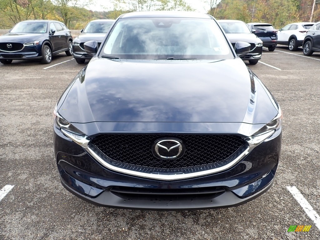 2021 CX-5 Touring AWD - Deep Crystal Blue Mica / Black photo #4