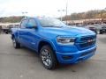 Hydro Blue Pearl 2021 Ram 1500 Laramie Crew Cab 4x4 Exterior