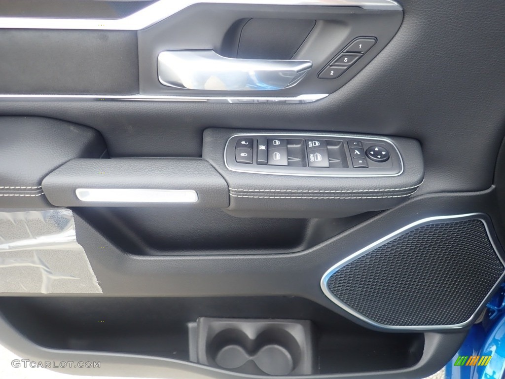 2021 Ram 1500 Laramie Crew Cab 4x4 Black Door Panel Photo #139942002
