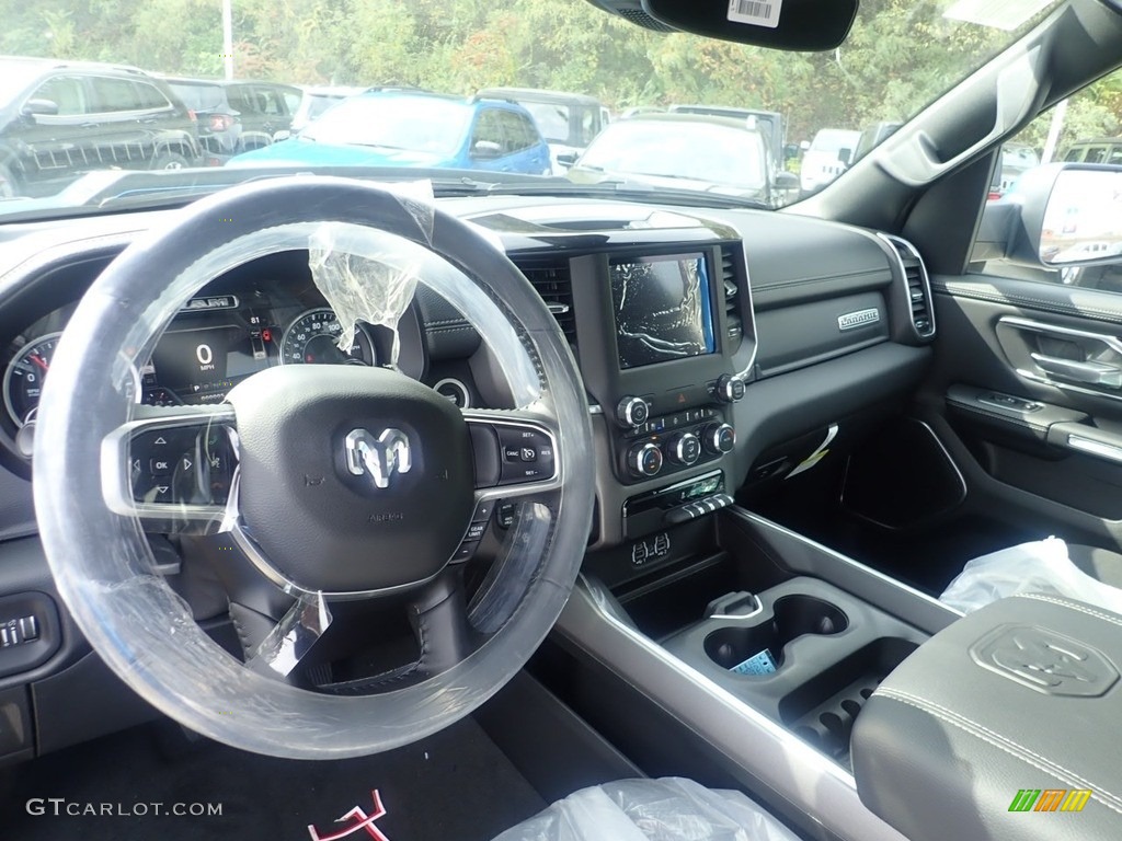 2021 1500 Laramie Crew Cab 4x4 - Hydro Blue Pearl / Black photo #12