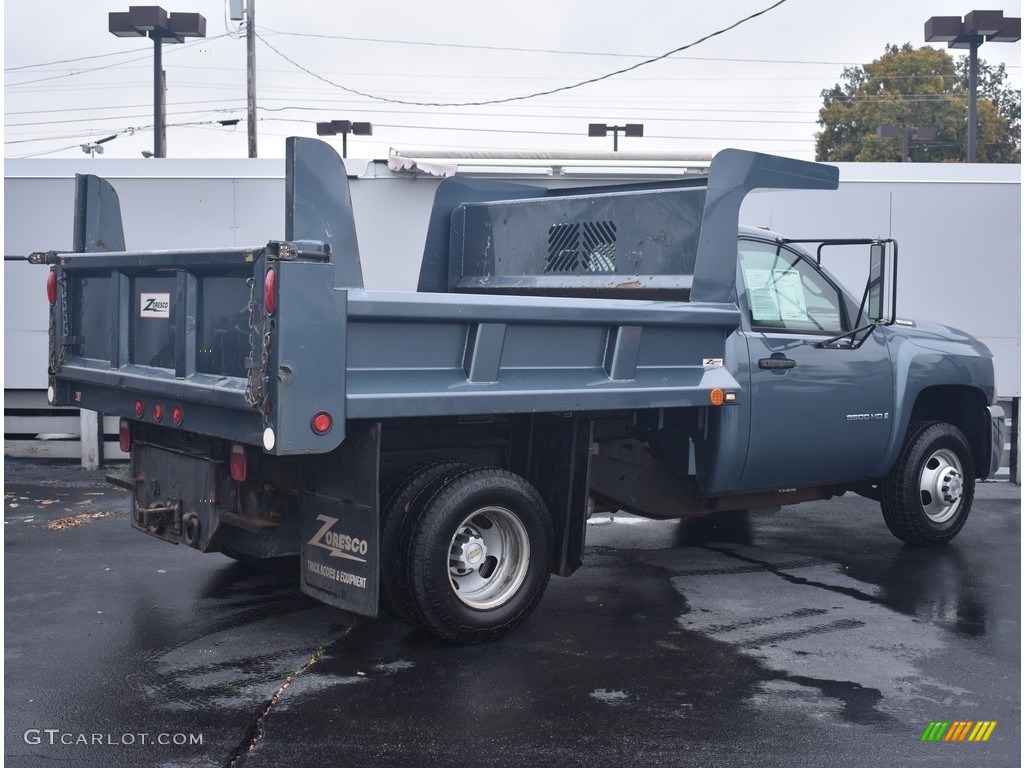 2007 Silverado 3500HD Regular Cab Chassis Dump Truck - Blue Granite Metallic / Dark Charcoal photo #2