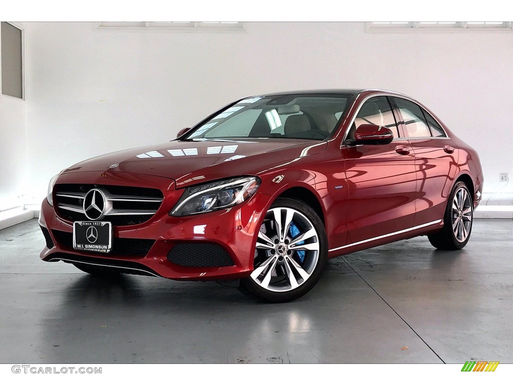designo Cardinal Red Metallic 2017 Mercedes-Benz C 350e Plug-in Hybrid Sedan Exterior Photo #139943841