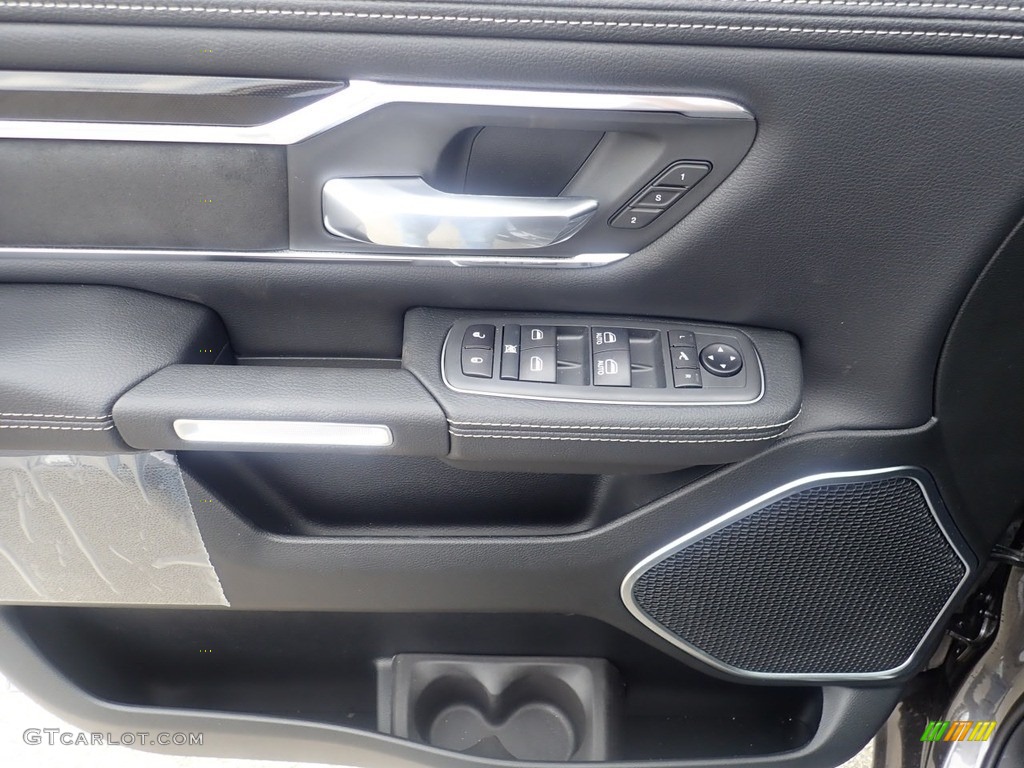 2021 Ram 1500 Laramie Crew Cab 4x4 Black Door Panel Photo #139943862